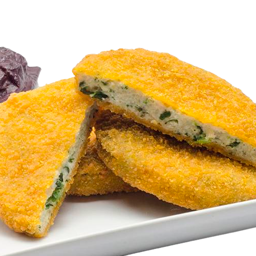 Medallones de merluza con espinaca